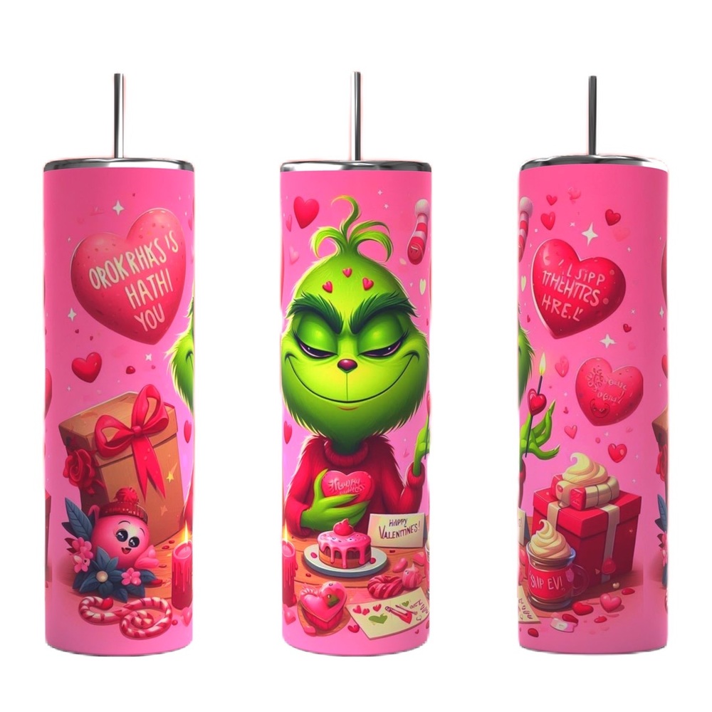 The Grinch- Valentines Day Tumbler